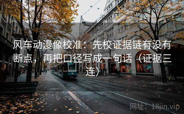 风车动漫像校准:先校证据链有没有断点,再把口径写成一句话(证据三连) 风车动漫像校准:先校证据链有没有断点,再把口径写成一句话(证据三连)